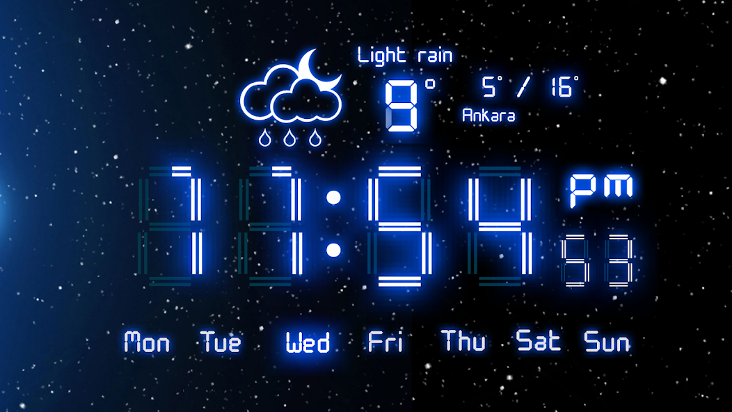 Digital Alarm Clock official Google Play screenshot.