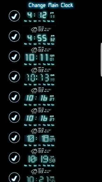 Digital Alarm Clock official Google Play screenshot showing a digital clock.