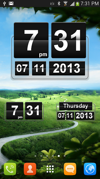 Retro Clock Widget official Google Play screenshot.