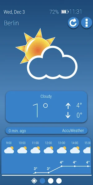 Weather Sky Blue official Google Play screenshot showing weather information.