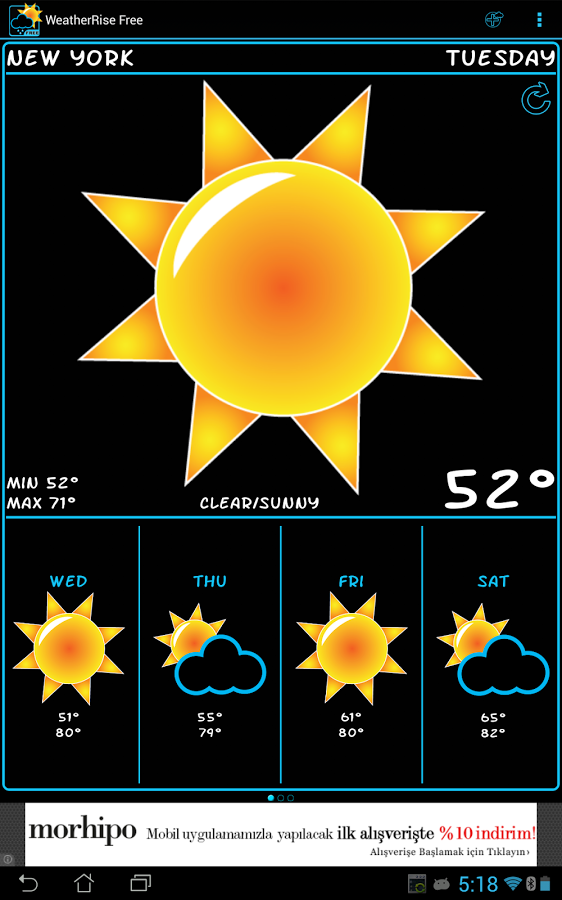 Original Weather Rise product image 1 preserved from the historical MobileRise website