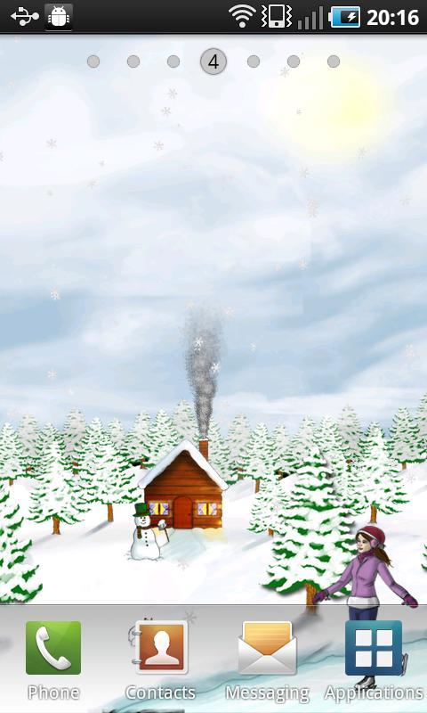 Original Winter Snow Live Wallpaper product image 2 preserved from the historical MobileRise website